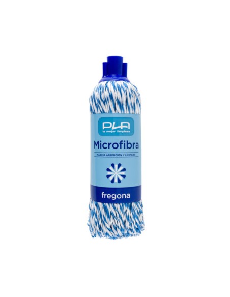 FREGONA HILO MICROFIBRA BLANCO/AZUL  C-24