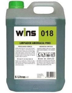 LIMPIADOR AMONIACAL PINO 018 WINS 5 L.