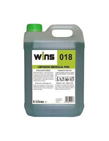 LIMPIADOR AMONIACAL PINO 018 WINS 5 L.